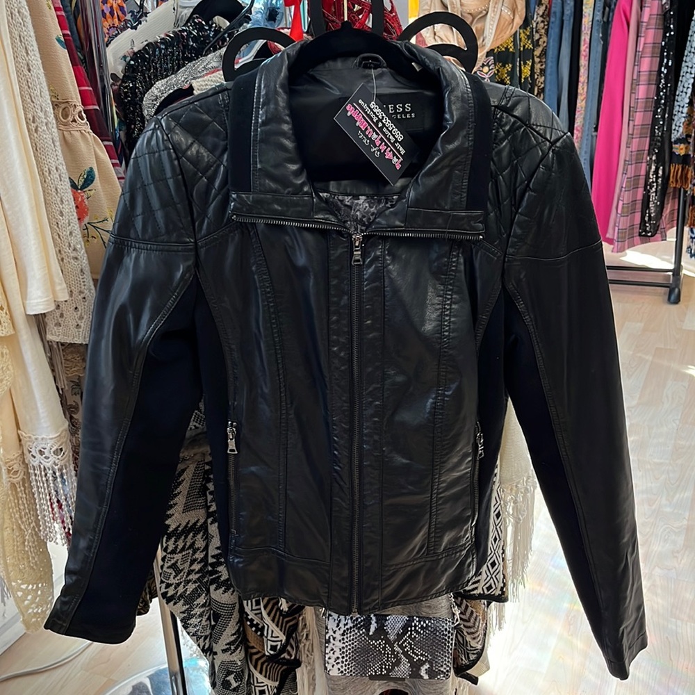 Guess leather jacket
